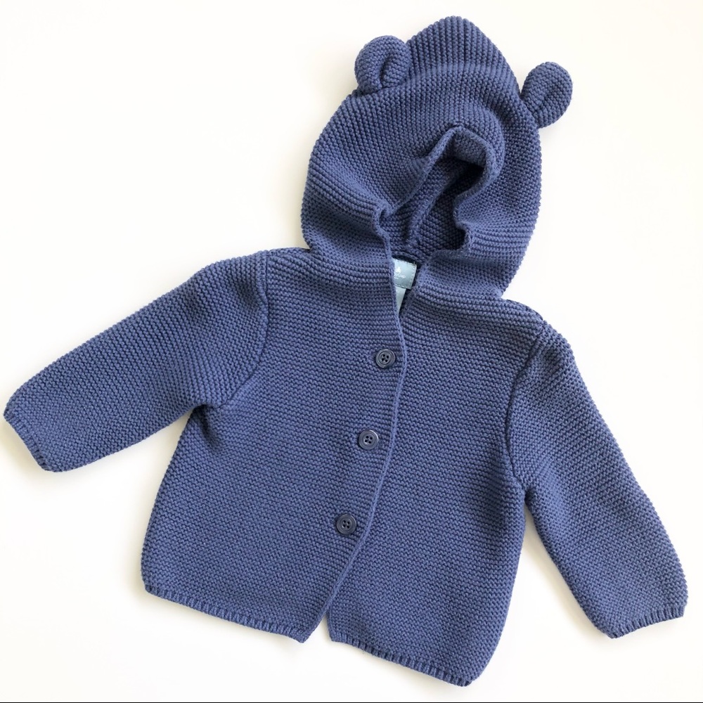 Baby Gap Garter Bear Cardigan Sweater 3-6 Months